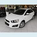 CHEVROLET CHEVROLET SONIC LTZ 1.6 16V FLEX MANUAL 4P - BRANCO - 2014 Foto 1 (Miniatura)