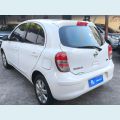 NISSAN MARCH S 1.0 12V FLEX 5P - BRANCO - 2014 Foto 4 (Miniatura)