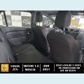 RENAULT LOGAN 1.6 16V SCE FLEX ZEN MANUAL - CINZA - 2021 Foto 8 (Miniatura)