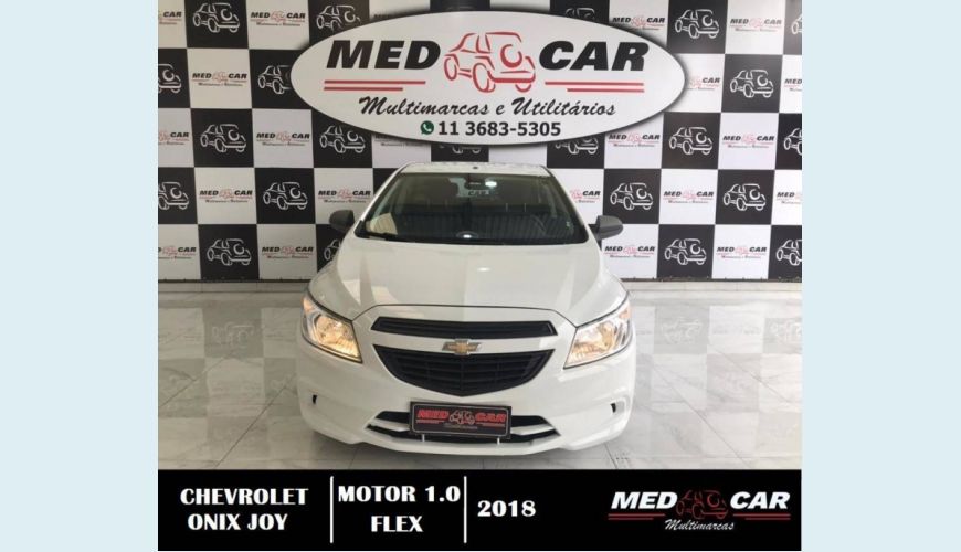 CHEVROLET ONIX 1.0 MPFI JOY 8V FLEX 4P MANUAL - BRANCO - 2018 Foto 1 (Grande)