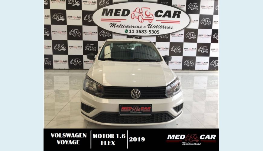 VOLKSWAGEN VOYAGE 1.6 16V MSI TOTALFLEX 4P AUT. - BRANCO - 2019 Foto 1 (Grande)