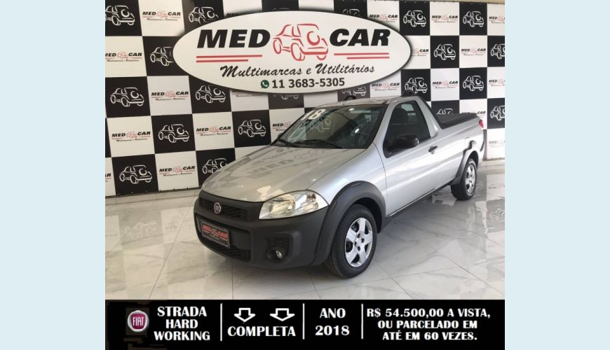 FIAT STRADA 1.4 MPI HARD WORKING CS 8V FLEX 2P MANUAL - PRATA - 2018 Foto 1 (Grande)