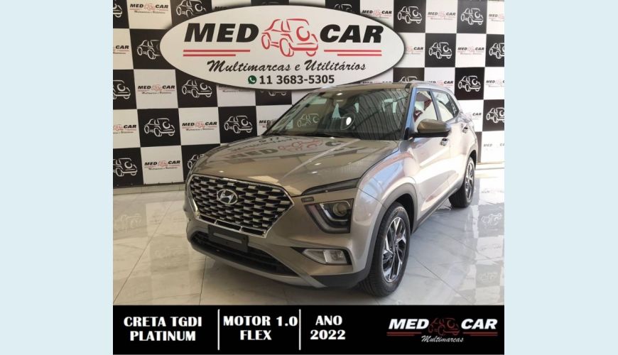 HYUNDAI CRETA 1.0 TGDI FLEX PLATINUM AUT. - BRANCO - 2022 Foto 1 (Grande)