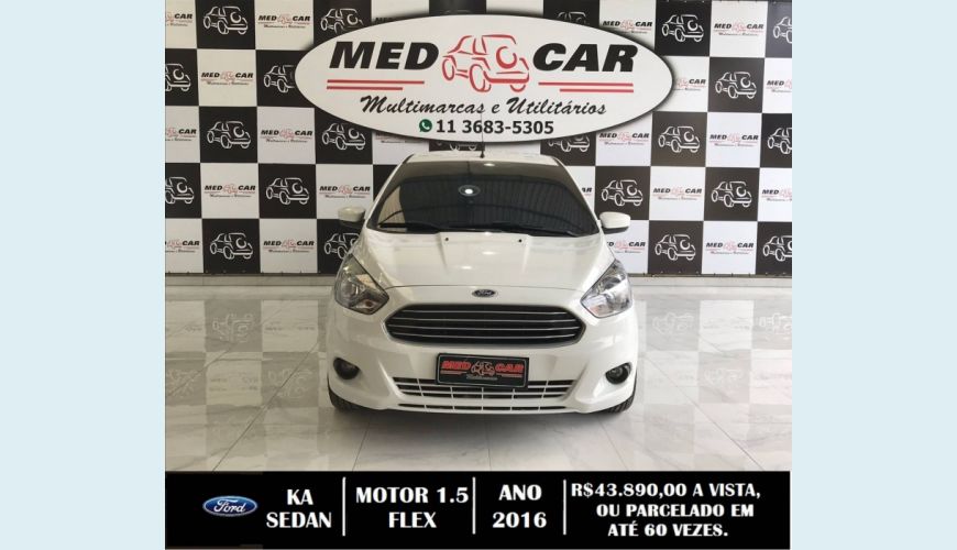 FORD KA 1.5 SIGMA FLEX SE MANUAL - BRANCO - 2016 Foto 1 (Grande)