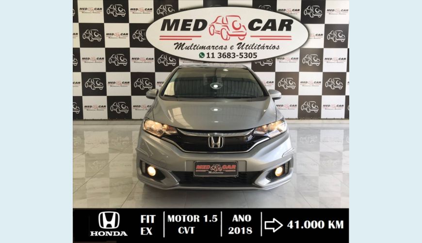 HONDA FIT 1.5 EX 16V FLEX 4P AUT. - CINZA - 2018 Foto 1 (Grande)