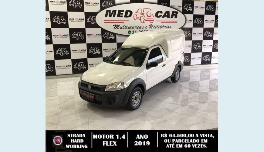 FIAT STRADA 1.4 MPI HARD WORKING CS 8V FLEX 2P MANUAL - BRANCO - 2019 Foto 1 (Grande)