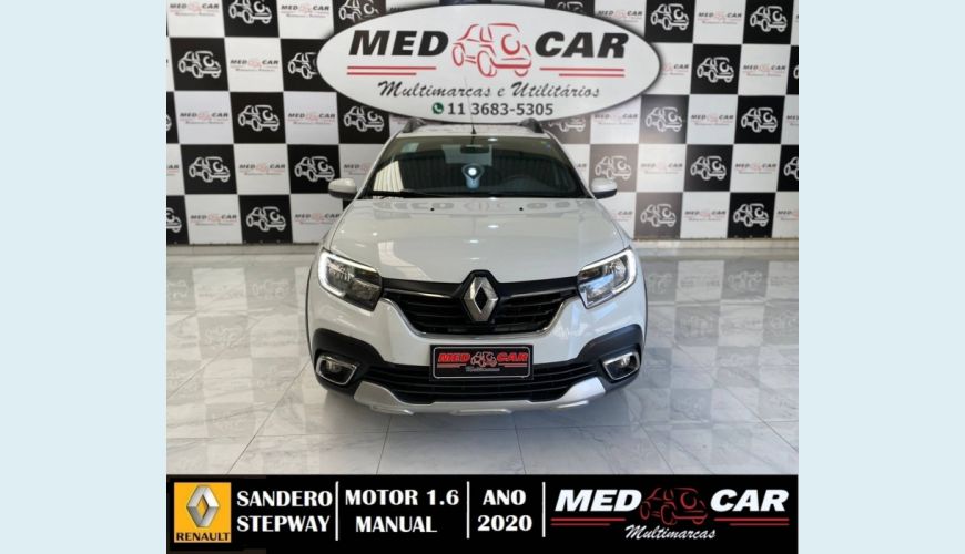 RENAULT SANDERO 1.6 16V SCE FLEX STEPWAY ZEN MANUAL - BRANCO - 2020 Foto 1 (Grande)