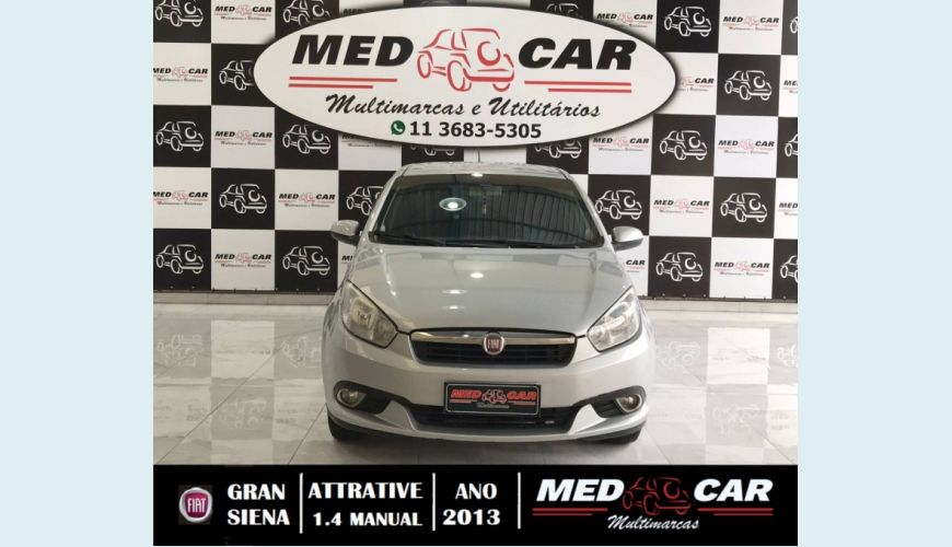 FIAT SIENA 1.4 MPI ATTRACTIVE 8V FLEX 4P MANUAL - PRATA - 2013 Foto 1 (Grande)