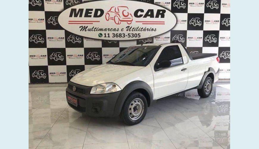 FIAT STRADA 1.4 MPI HARD WORKING CS 8V FLEX 2P MANUAL - BRANCO - 2020 Foto 1 (Grande)