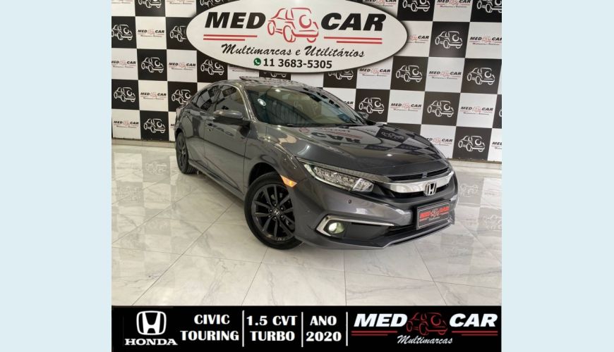 HONDA CIVIC 1.5 16V TURBO TOURING 4P CVT - CINZA - 2020 Foto 1 (Grande)