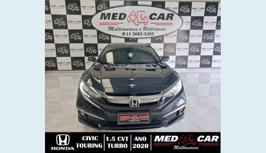HONDA CIVIC 1.5 16V TURBO TOURING 4P CVT - AZUL - 2020 Foto 1 (Grande)