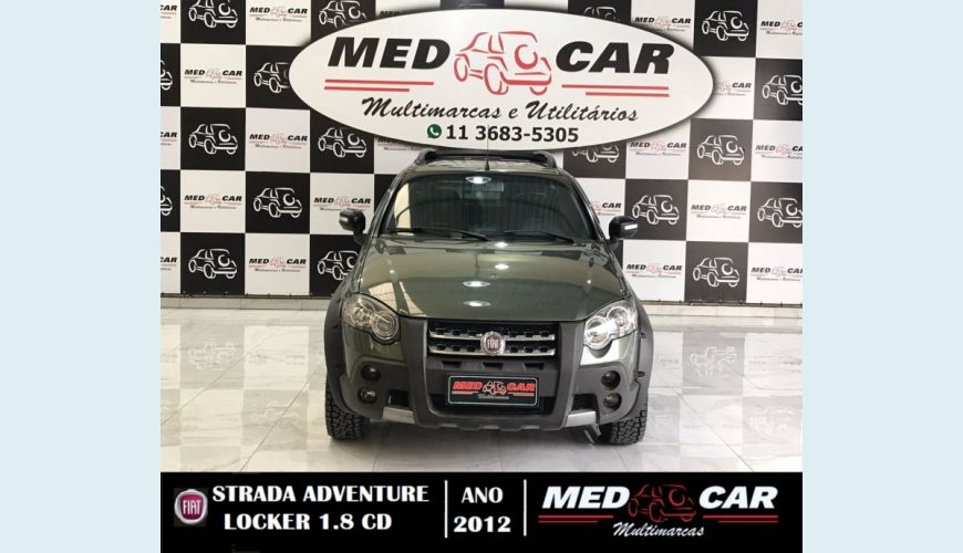 FIAT STRADA 1.8 MPI ADVENTURE LOCKER CD 16V FLEX 2P MANUAL - VERDE - 2012 Foto 1 (Grande)