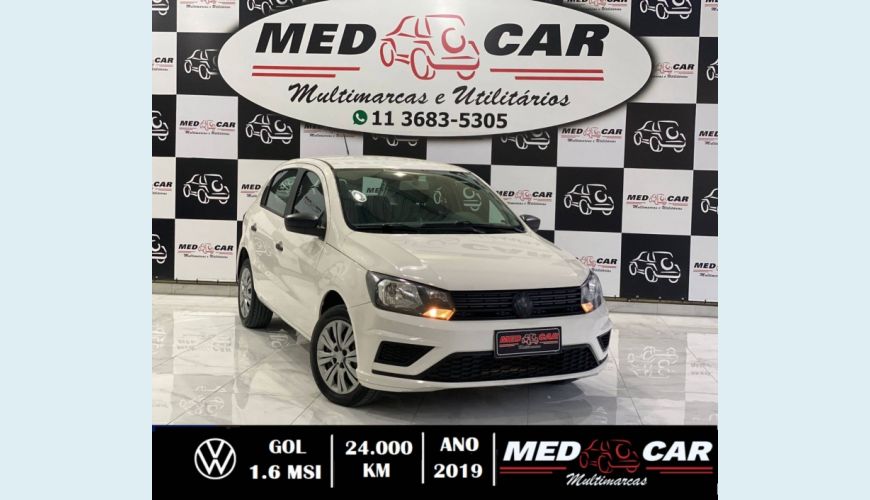 VOLKSWAGEN GOL 1.6 MSI TOTALFLEX 4P MANUAL - BRANCO - 2019 Foto 1 (Grande)