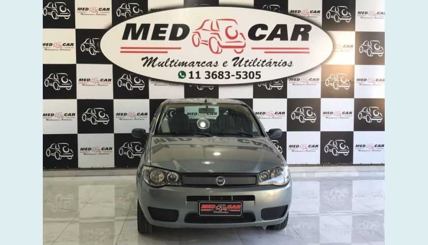FIAT PALIO 1.0 MPI FIRE 8V FLEX 2P MANUAL - CINZA - 2008 Foto 1 (Grande)