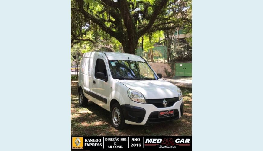 RENAULT KANGOO 1.6 EXPRESS 16V FLEX 3P MANUAL - BRANCO - 2018 Foto 1 (Grande)