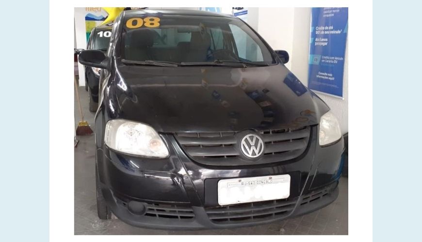 VOLKSWAGEN FOX 1.6 MI PLUS 8V FLEX 4P MANUAL - PRETO - 2008 Foto 1 (Grande)