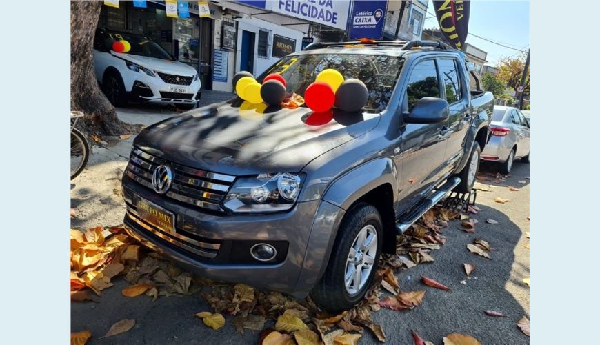 VOLKSWAGEN AMAROK 2.0 TRENDLINE 4X4 CD 16V TURBO INTERCOOLER DIESEL 4P AUT. - CINZA - 2013 Foto 1 (Grande)