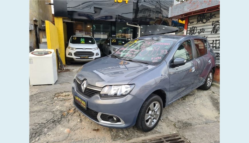 RENAULT SANDERO 1.0 EXPRESSION 16V FLEX 4P MANUAL - CINZA - 2017 Foto 1 (Grande)