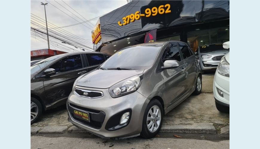 KIA PICANTO 1.0 EX 12V FLEX 4P MANUAL - CINZA - 2014 Foto 1 (Grande)
