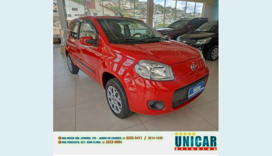 FIAT UNO 1.4 EVO ECONOMY 8V FLEX 2P MANUAL - VERMELHO - 2012 Foto 1 (Grande)
