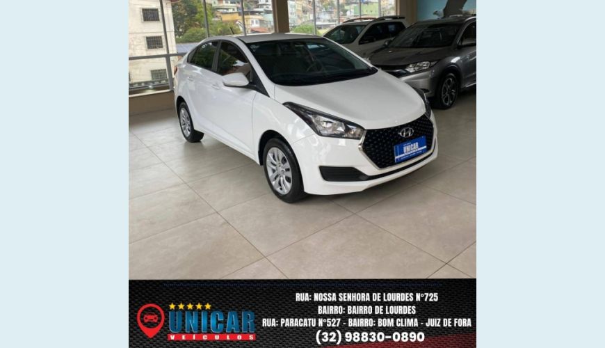 HYUNDAI HB 20S 1.6 COMFORT PLUS 16V FLEX 4P MANUAL - BRANCO - 2019 Foto 1 (Grande)