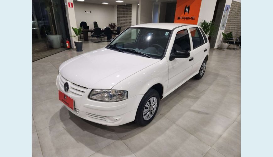 VOLKSWAGEN GOL 1.0 MI 8V FLEX 4P MANUAL G.IV - BRANCO - 2014 Foto 1 (Grande)
