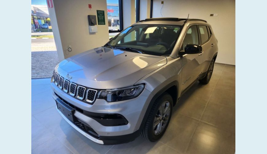 JEEP COMPASS 1.3 T270 TURBO FLEX LONGITUDE AT6 - PRATA - 2023 Foto 1 (Grande)