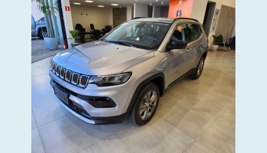 JEEP COMPASS 1.3 T270 TURBO FLEX LONGITUDE AT6 - PRATA - 2023 Foto 1 (Grande)