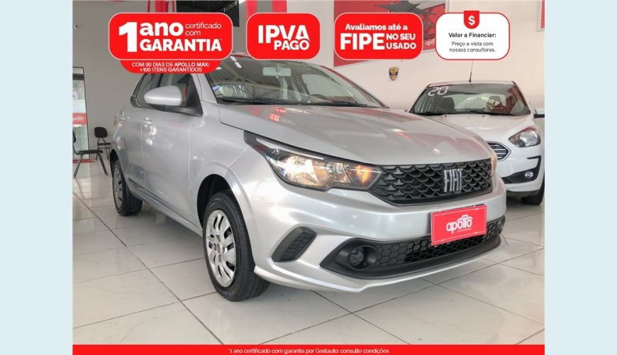 FIAT ARGO 1.0 FIREFLY FLEX DRIVE MANUAL - PRATA - 2021 Foto 1 (Grande)