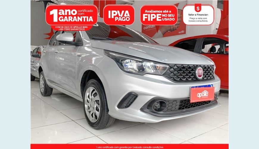 FIAT ARGO 1.0 FIREFLY FLEX DRIVE MANUAL - PRATA - 2020 Foto 1 (Grande)
