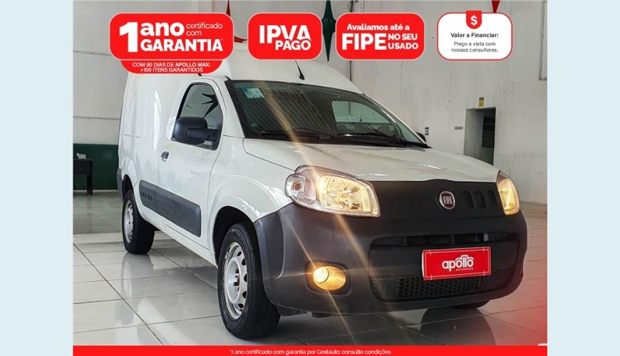 FIAT FIORINO 1.4 MPI FURGÃO HARD WORKING 8V FLEX 2P MANUAL - BRANCO - 2018 Foto 1 (Grande)