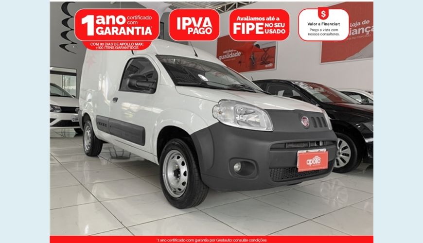 FIAT FIORINO 1.4 MPI FURGÃO HARD WORKING 8V FLEX 2P MANUAL - BRANCO - 2020 Foto 1 (Grande)