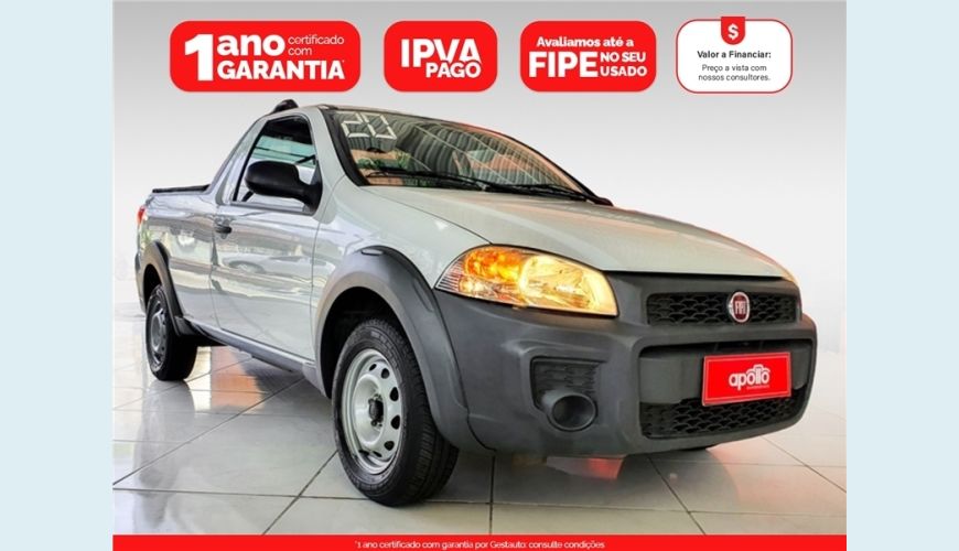 FIAT STRADA 1.4 MPI HARD WORKING CS 8V FLEX 2P MANUAL - BRANCO - 2020 Foto 1 (Grande)