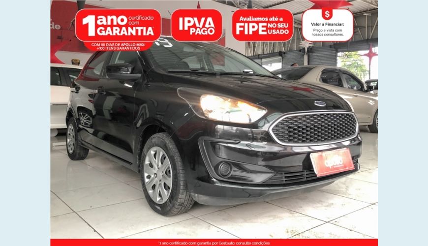 FORD KA 1.0 TI-VCT FLEX SE MANUAL - PRETO - 2019 Foto 1 (Grande)