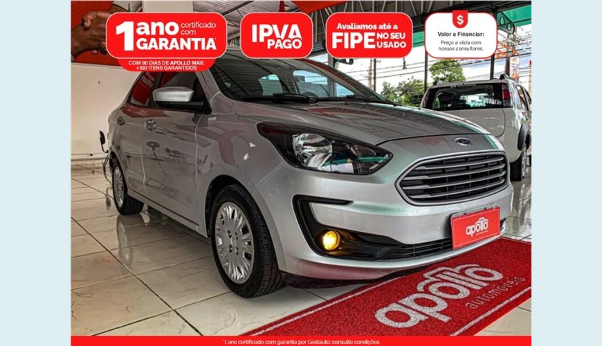 FORD KA 1.0 TI-VCT FLEX SE MANUAL - PRATA - 2019 Foto 1 (Grande)