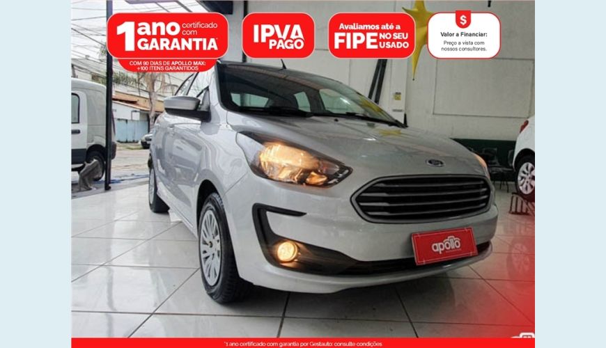 FORD KA 1.0 TI-VCT FLEX SE SEDAN MANUAL - PRATA - 2020 Foto 1 (Grande)