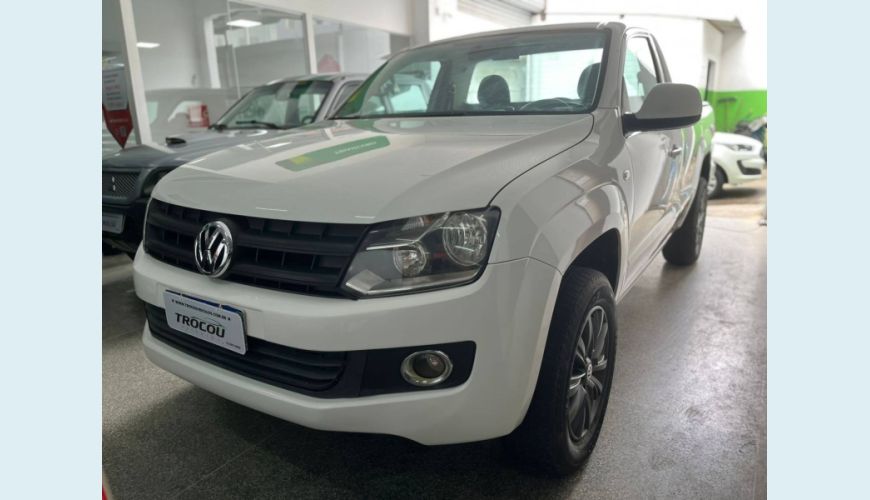 VOLKSWAGEN AMAROK 2.0 4X2 CS 16V TURBO INTERCOOLER DIESEL 2P MANUAL - BRANCO - 2014 Foto 1 (Grande)