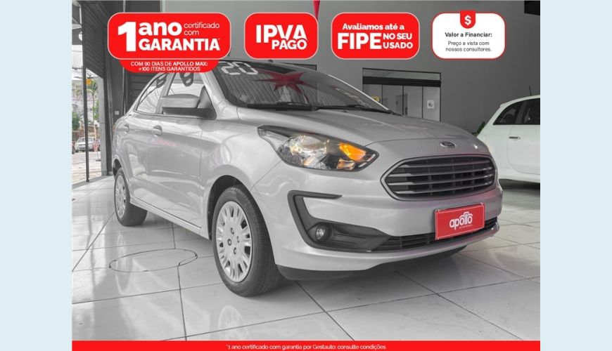 FORD KA 1.5 TI-VCT FLEX SE PLUS SEDAN AUT. - PRATA - 2020 Foto 1 (Grande)