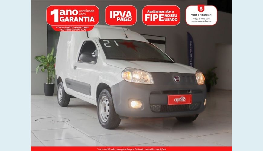 FIAT FIORINO 1.4 MPI FURGÃO HARD WORKING 8V FLEX 2P MANUAL - BRANCO - 2021 Foto 1 (Grande)