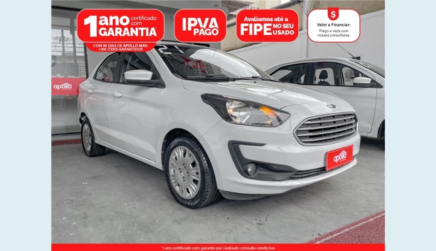 FORD KA 1.5 TI-VCT FLEX SE PLUS SEDAN AUT. - BRANCO - 2021 Foto 1 (Grande)