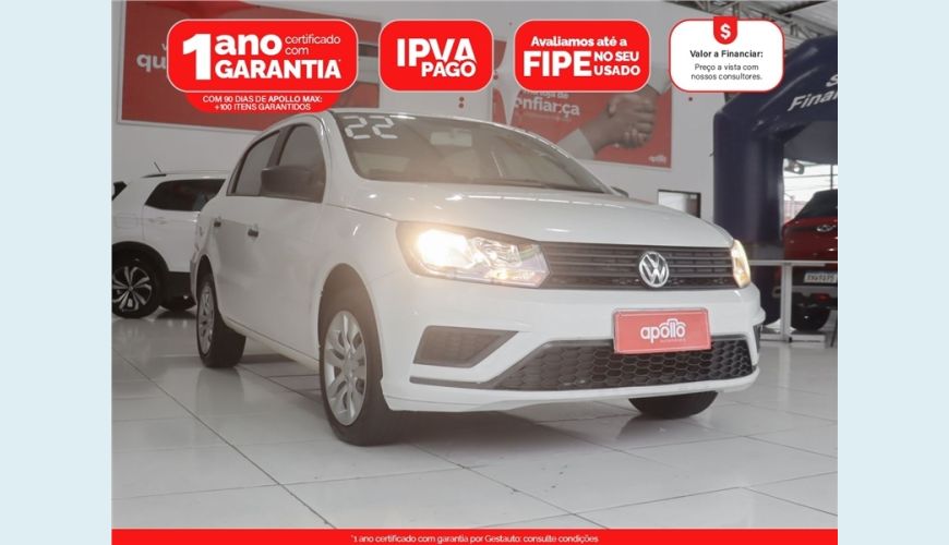 VOLKSWAGEN VOYAGE 1.6 16V MSI TOTALFLEX 4P AUT. - BRANCO - 2022 Foto 1 (Grande)