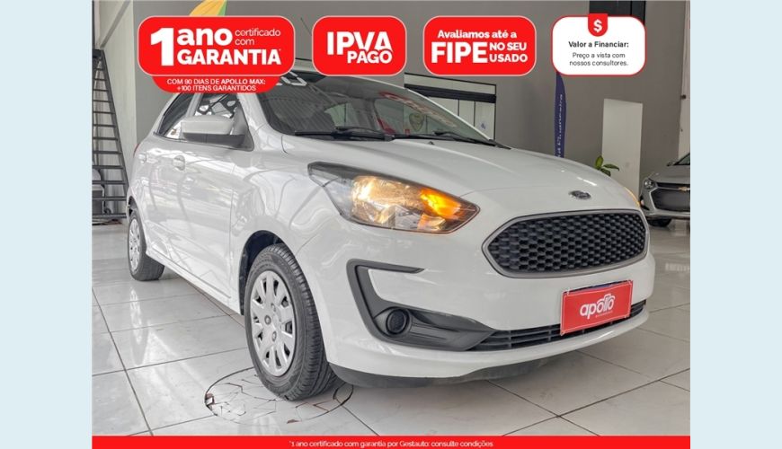 FORD KA 1.0 TI-VCT FLEX SE MANUAL - BRANCO - 2020 Foto 1 (Grande)