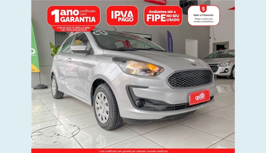 FORD KA 1.0 TI-VCT FLEX SE MANUAL - PRATA - 2020 Foto 1 (Grande)