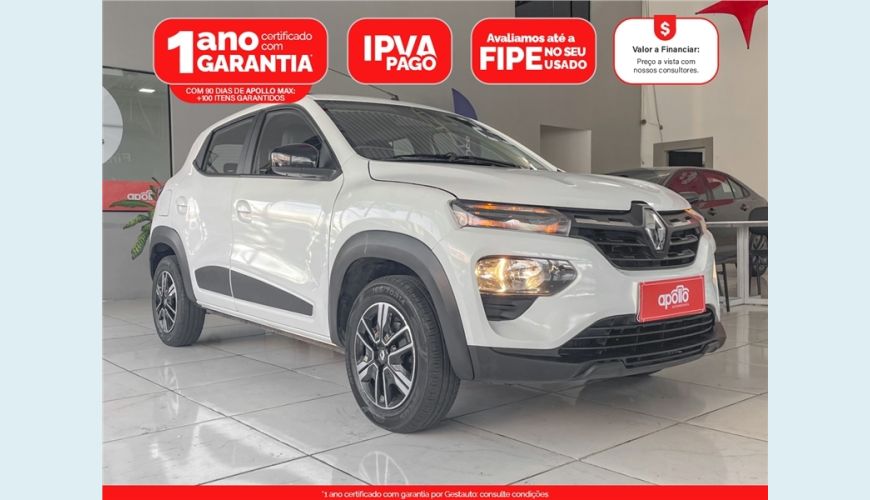 RENAULT KWID 1.0 12V SCE FLEX INTENSE MANUAL - BRANCO - 2023 Foto 1 (Grande)