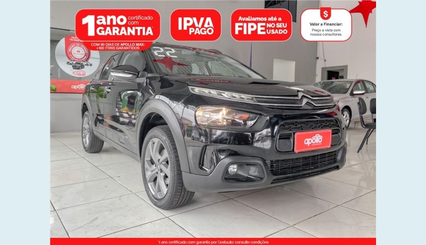 CITROËN C4 CACTUS 1.6 VTI 120 FLEX FEEL EAT6 - PRETO - 2022 Foto 1 (Grande)
