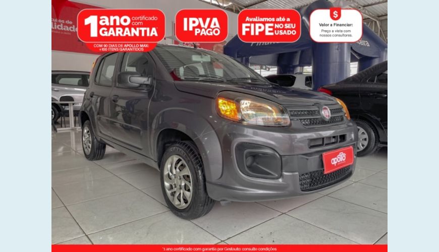 FIAT UNO 1.0 FIRE FLEX ATTRACTIVE MANUAL - CINZA - 2021 Foto 1 (Grande)
