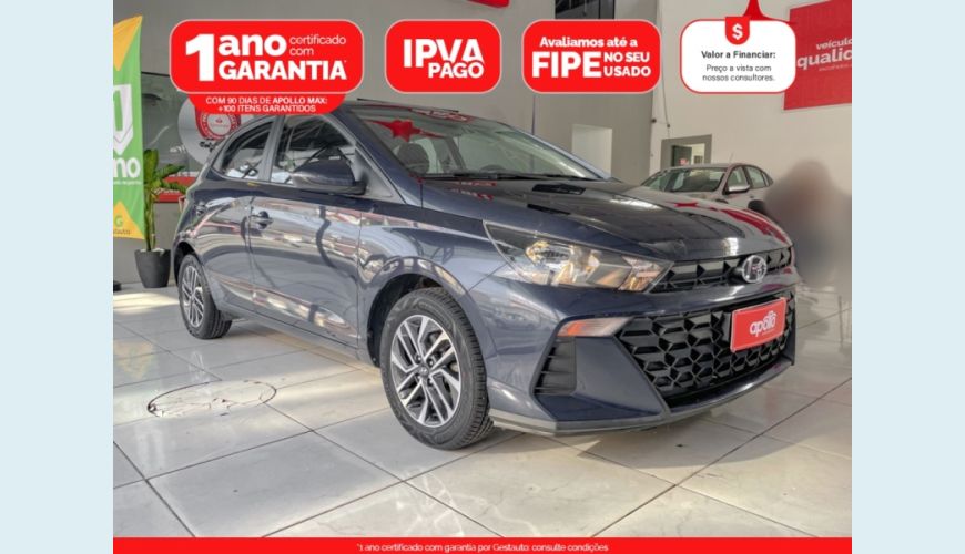 HYUNDAI HB 20 1.0 12V FLEX LIMITED MANUAL - AZUL - 2023 Foto 1 (Grande)