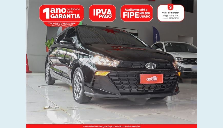 HYUNDAI HB 20 1.0 12V FLEX LIMITED MANUAL - PRETO - 2023 Foto 1 (Grande)