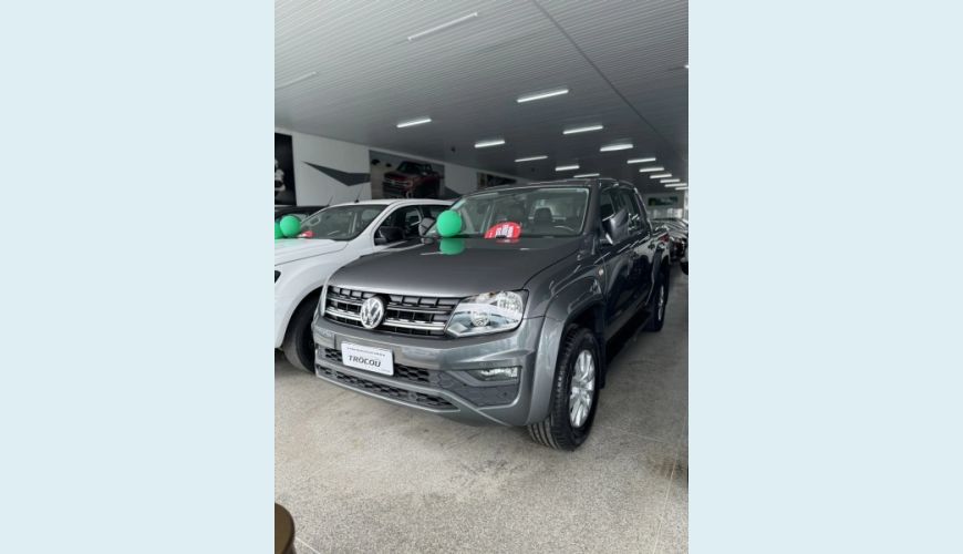 VOLKSWAGEN AMAROK 2.0 COMFORTLINE 4X4 CD 16V TURBO INTERCOOLER DIESEL 4P AUT. - CINZA - 2019 Foto 1 (Grande)