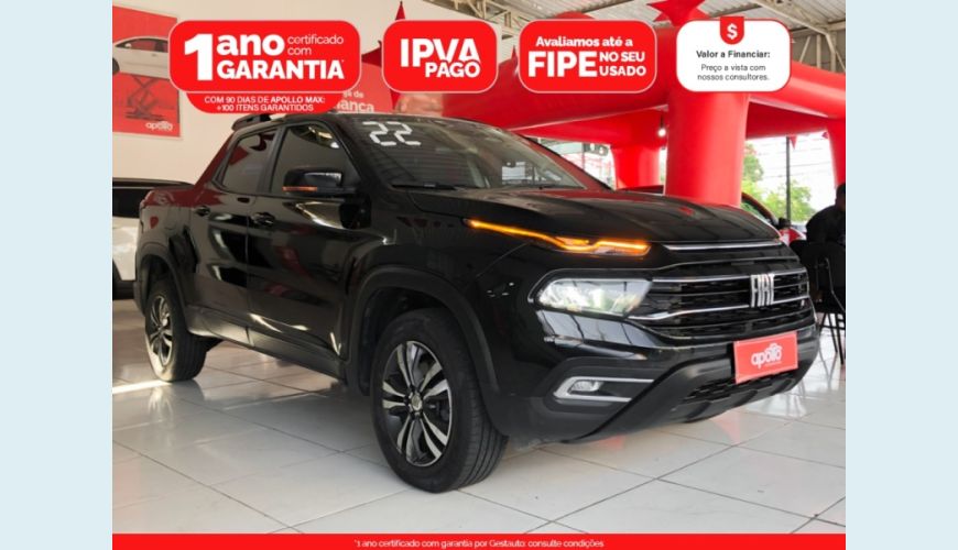 FIAT TORO 1.3 TURBO 270 FLEX FREEDOM AT6 - PRETO - 2022 Foto 1 (Grande)